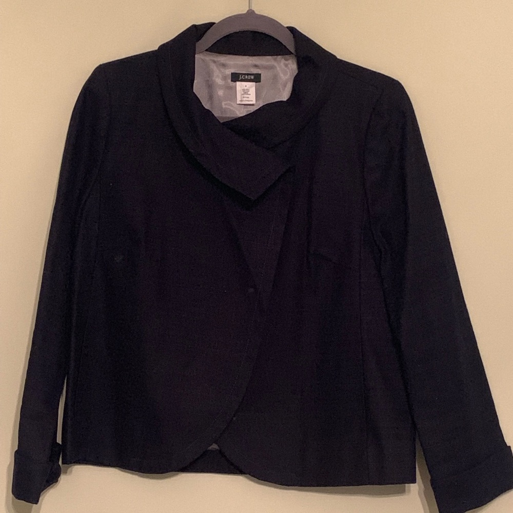 Navy Jcrew Lightweight Blazer
